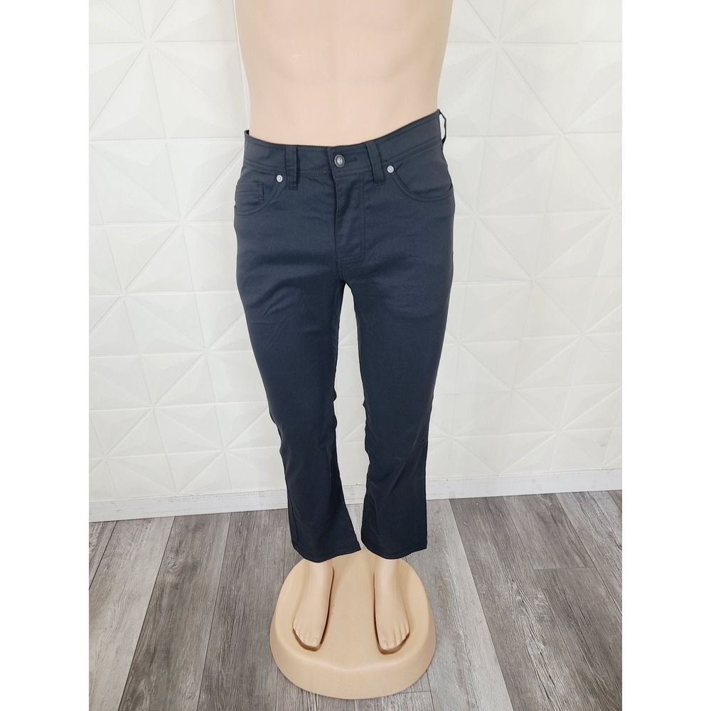 Prana Cotton Spandex Slim Fit, stretch fabric,‎ cut Pants, Men, Size 30 Black
